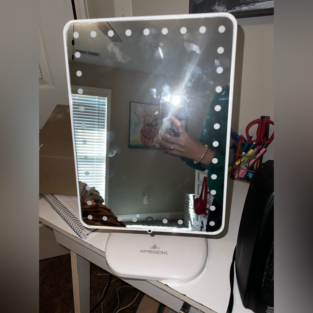 Impressions Touch Pro LED Makeup Mirror with bluetooth+speakerphone+USB